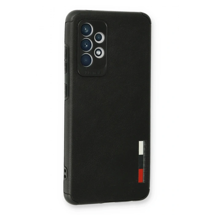 Newface Samsung Galaxy A33 5G Kılıf Loop Deri Silikon - Siyah