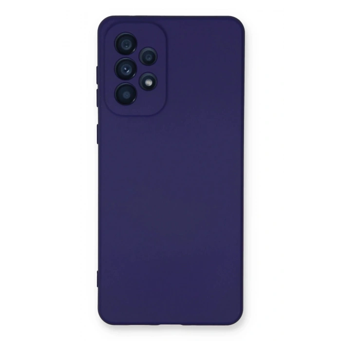 Newface Samsung Galaxy A33 5G Kılıf Nano içi Kadife Silikon - Mor