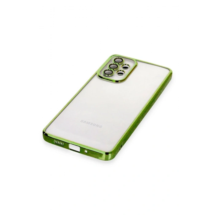 Newface Samsung Galaxy A33 5G Kılıf Razer Lensli Silikon - Yeşil