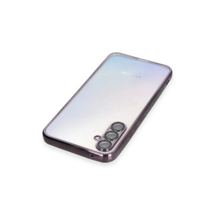 Newface Samsung Galaxy A34 5G Kılıf Razer Lensli Silikon - Mor