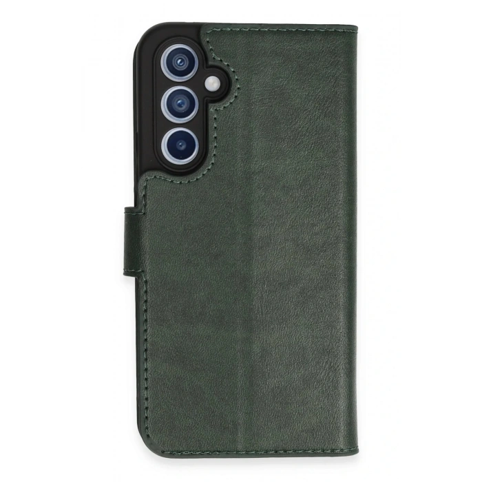 Newface Samsung Galaxy A34 5G Kılıf Trend S Plus Kapaklı Kılıf - Yeşil