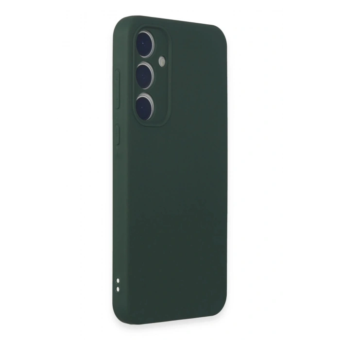 Newface Samsung Galaxy A35 5G Kılıf First Silikon - Koyu Yeşil