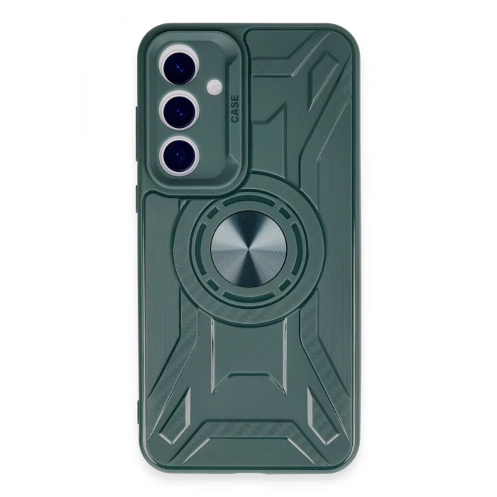 Newface Samsung Galaxy A35 5G Kılıf Lincoln Silikon - Koyu Yeşil