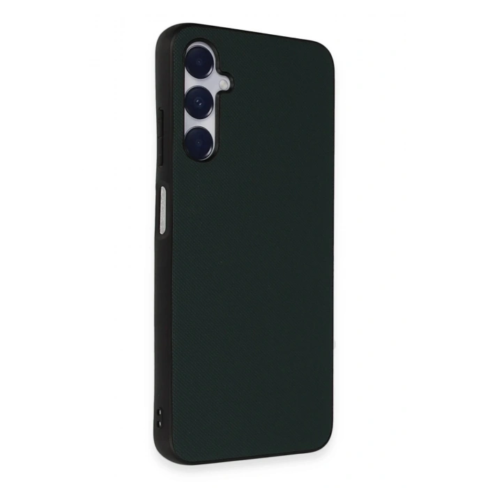 Newface Samsung Galaxy A35 5G Kılıf Taft Kapak - Koyu Yeşil