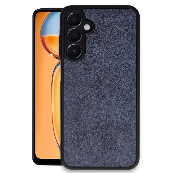 Newface Samsung Galaxy A36 Kılıf Aras Deri Kapak - Lacivert