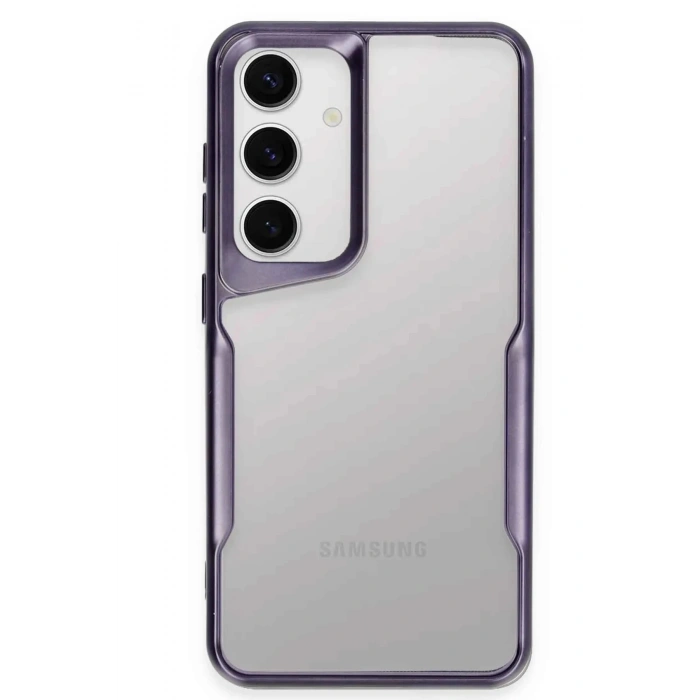 Newface Samsung Galaxy A36 Kılıf Boyi Silikon Kapak - Derin Mor