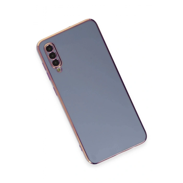 Newface Samsung Galaxy A50 Kılıf Volet Silikon - Mavi