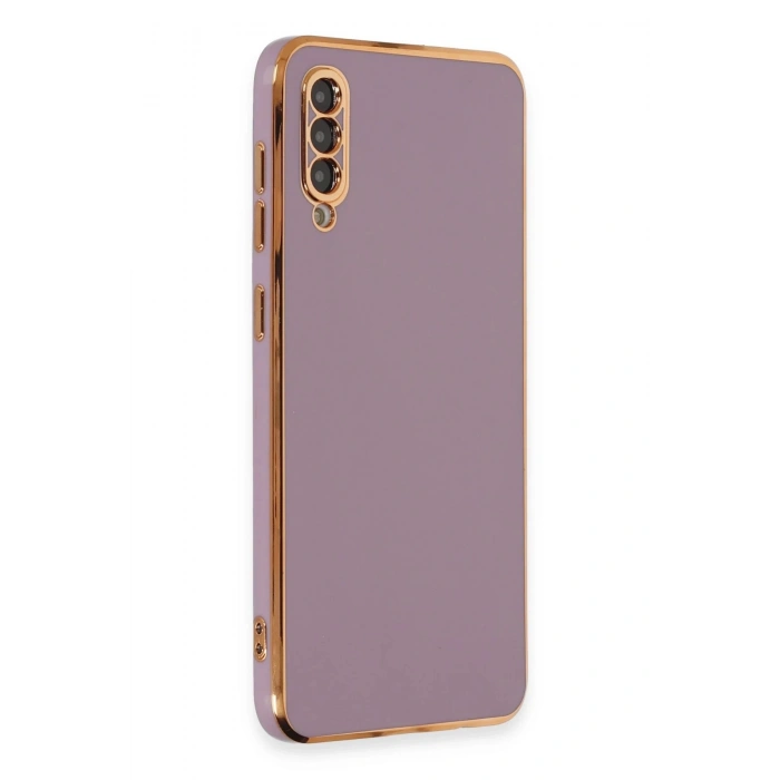 Newface Samsung Galaxy A50 Kılıf Volet Silikon - Mor