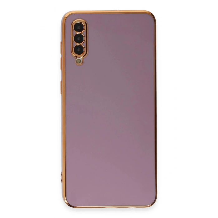 Newface Samsung Galaxy A50 Kılıf Volet Silikon - Mor