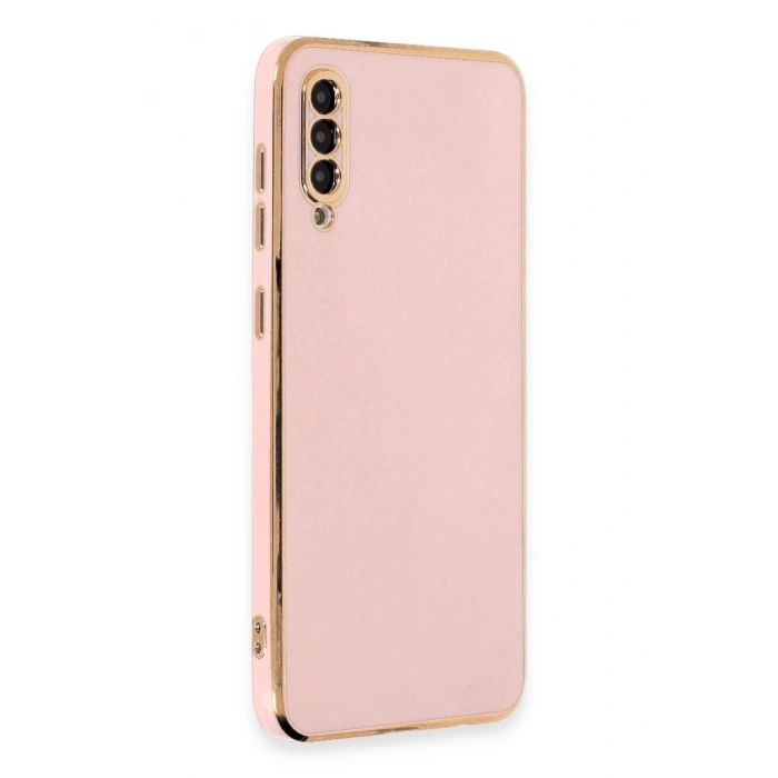 Newface Samsung Galaxy A50 Kılıf Volet Silikon - Pembe