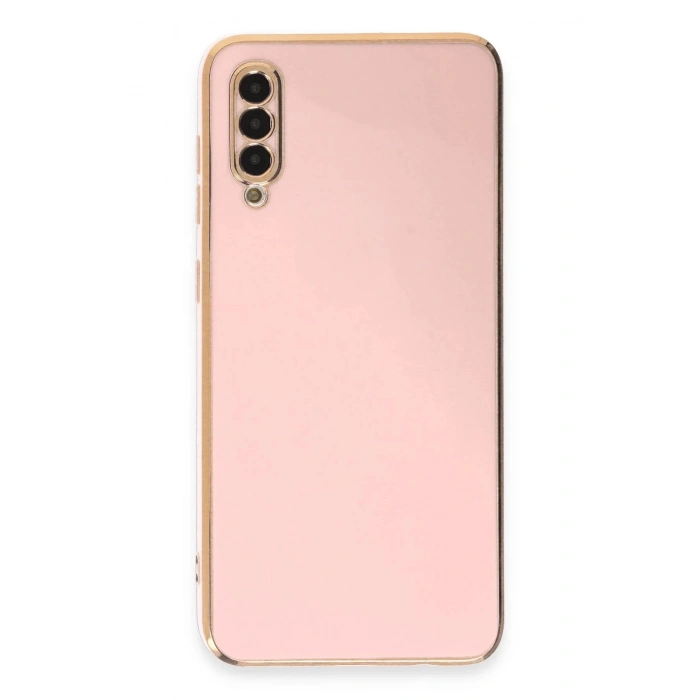 Newface Samsung Galaxy A50 Kılıf Volet Silikon - Pembe