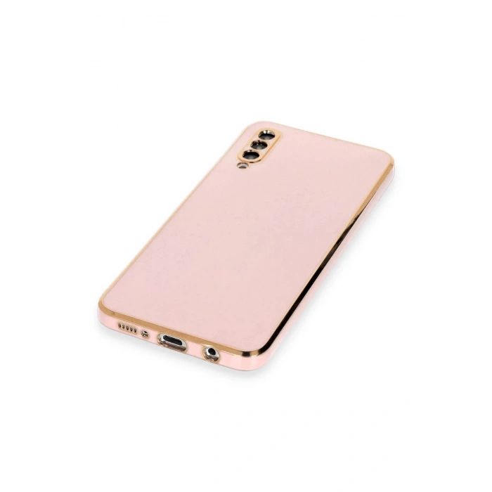 Newface Samsung Galaxy A50 Kılıf Volet Silikon - Pembe