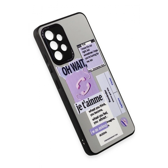 Newface Samsung Galaxy A52 Kılıf Mirror Desenli Kapak - Mirror - 4