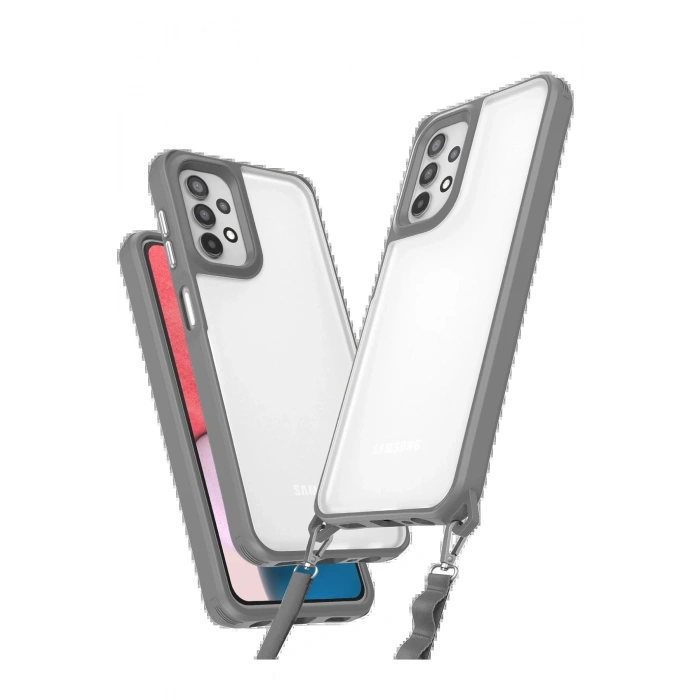 Newface Samsung Galaxy A52 Kılıf Penta Silikon Kılıf - Titan Gri