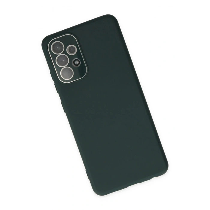 Newface Samsung Galaxy A53 5G Kılıf Lansman Glass Kapak - Koyu Yeşil