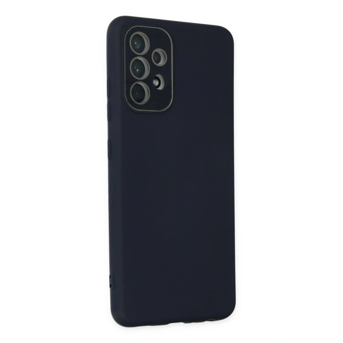 Newface Samsung Galaxy A53 5G Kılıf Lansman Glass Kapak - Lacivert