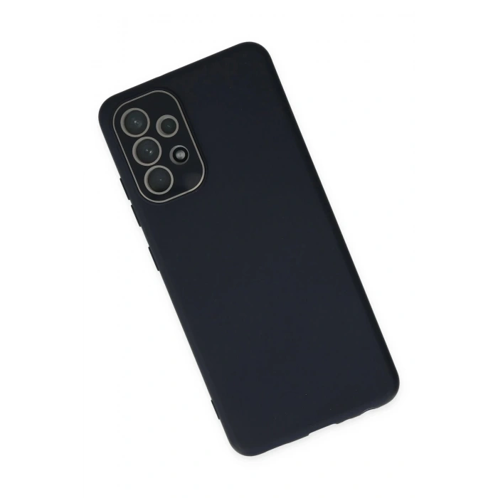 Newface Samsung Galaxy A53 5G Kılıf Lansman Glass Kapak - Lacivert