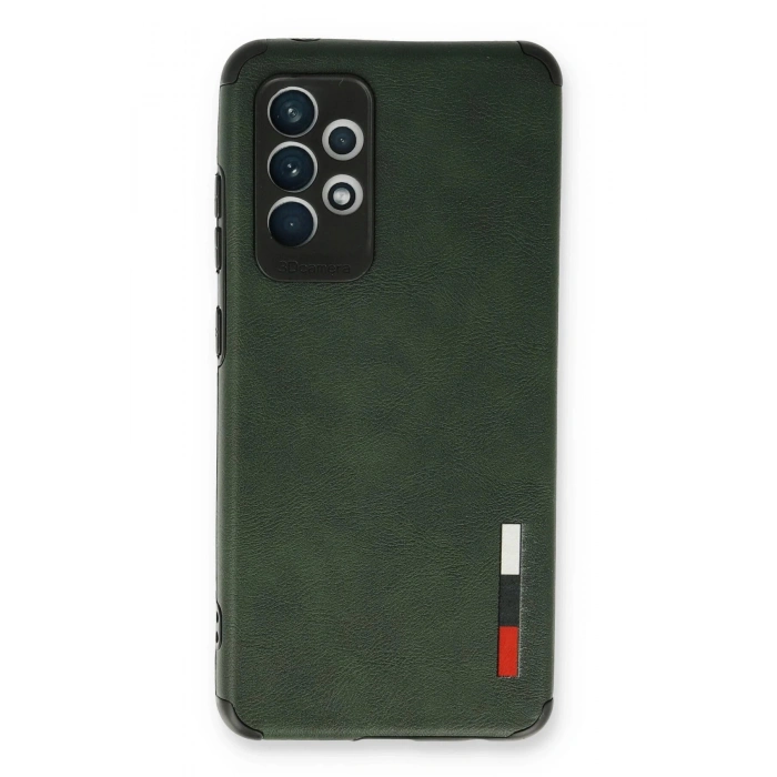 Newface Samsung Galaxy A53 5G Kılıf Loop Deri Silikon - Yeşil