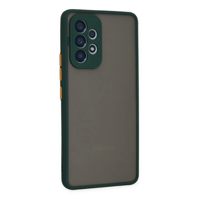 Newface Samsung Galaxy A53 5G Kılıf Montreal Silikon Kapak - Yeşil