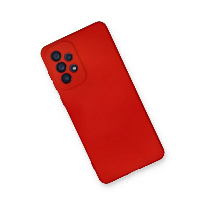 Newface Samsung Galaxy A53 5G Kılıf Nano içi Kadife Silikon - Kırmızı