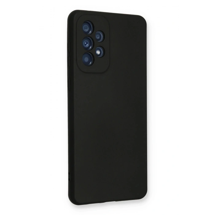 Newface Samsung Galaxy A53 5G Kılıf Nano içi Kadife Silikon - Siyah