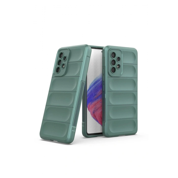Newface Samsung Galaxy A53 5G Kılıf Optimum Silikon - Koyu Yeşil