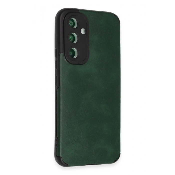 Newface Samsung Galaxy A54 5G Kılıf Loop Deri Silikon - Yeşil