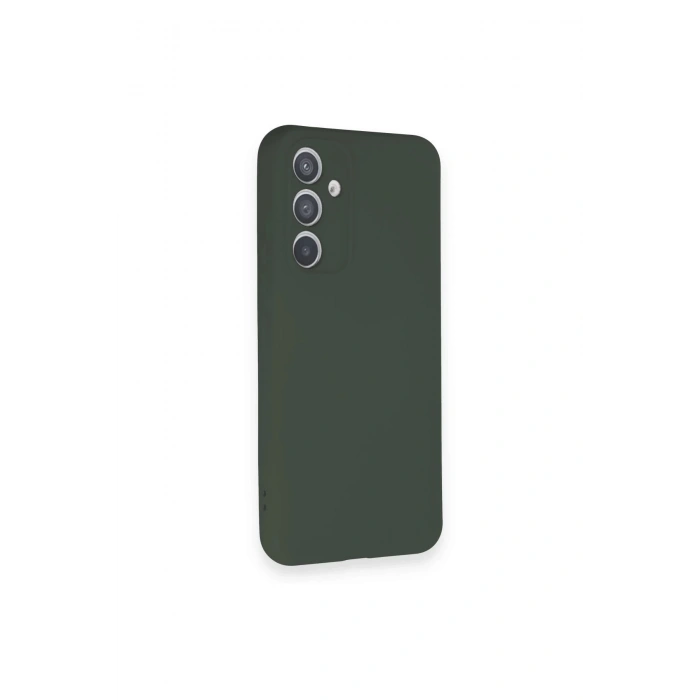 Newface Samsung Galaxy A54 5G Kılıf Nano içi Kadife Silikon - Koyu Yeşil