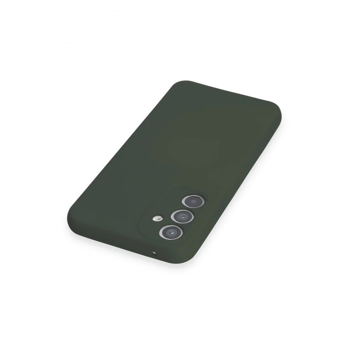 Newface Samsung Galaxy A54 5G Kılıf Nano içi Kadife Silikon - Koyu Yeşil