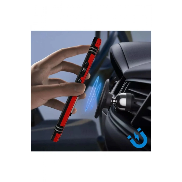 Newface Samsung Galaxy A54 5G Kılıf Sofya Yüzüklü Silikon Kapak - Rose