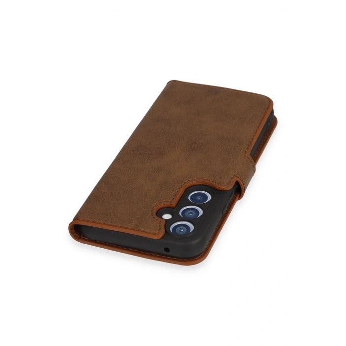 Newface Samsung Galaxy A54 5G Kılıf Trend S Plus Kapaklı Kılıf - Taba