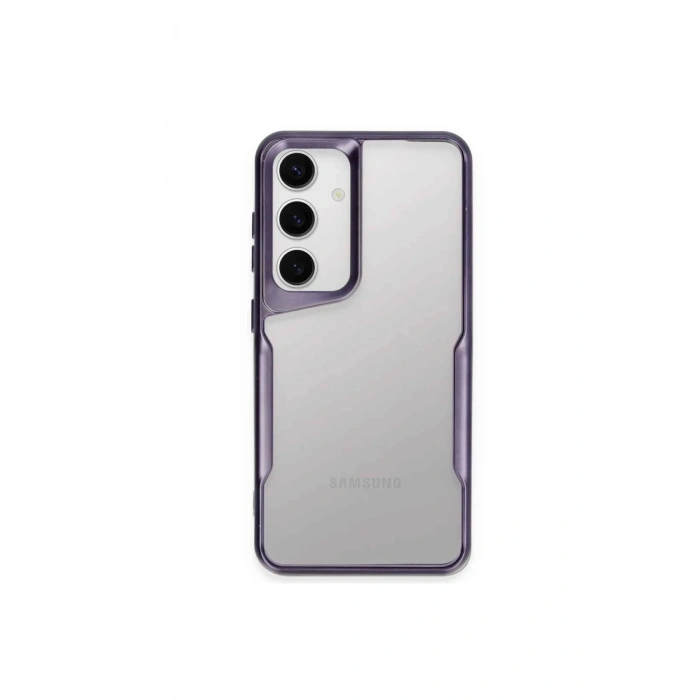 Newface Samsung Galaxy A55 5G Kılıf Boyi Silikon Kapak - Derin Mor