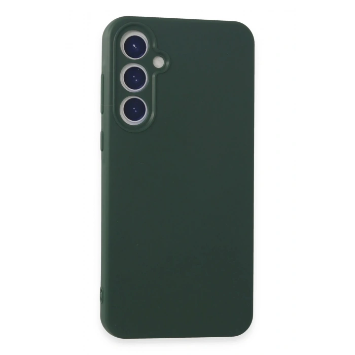 Newface Samsung Galaxy A55 5G Kılıf First Silikon - Koyu Yeşil