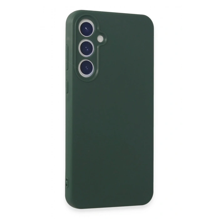 Newface Samsung Galaxy A55 5G Kılıf First Silikon - Koyu Yeşil