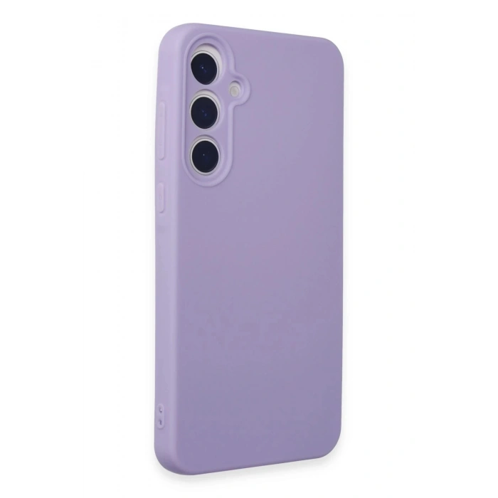 Newface Samsung Galaxy A55 5G Kılıf Nano içi Kadife Silikon - Lila