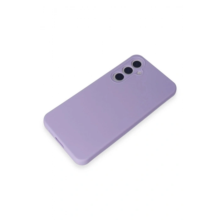 Newface Samsung Galaxy A55 5G Kılıf Nano içi Kadife Silikon - Lila