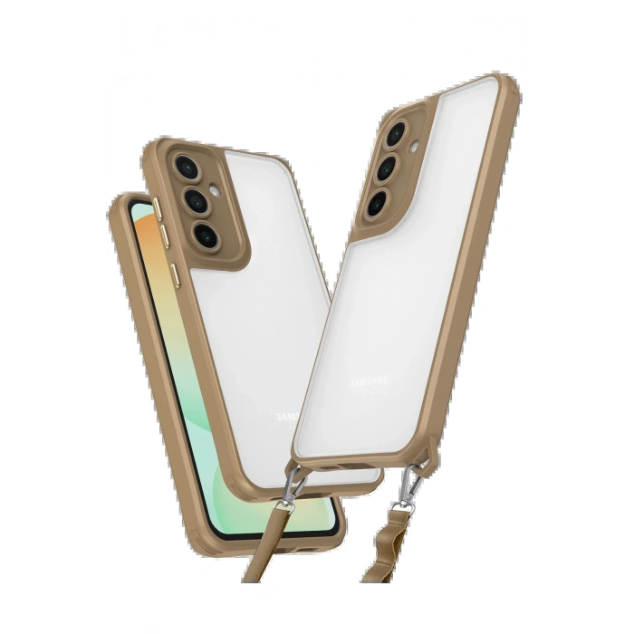 Newface Samsung Galaxy A55 5G Kılıf Penta Silikon Kılıf - Çöl Titanyum