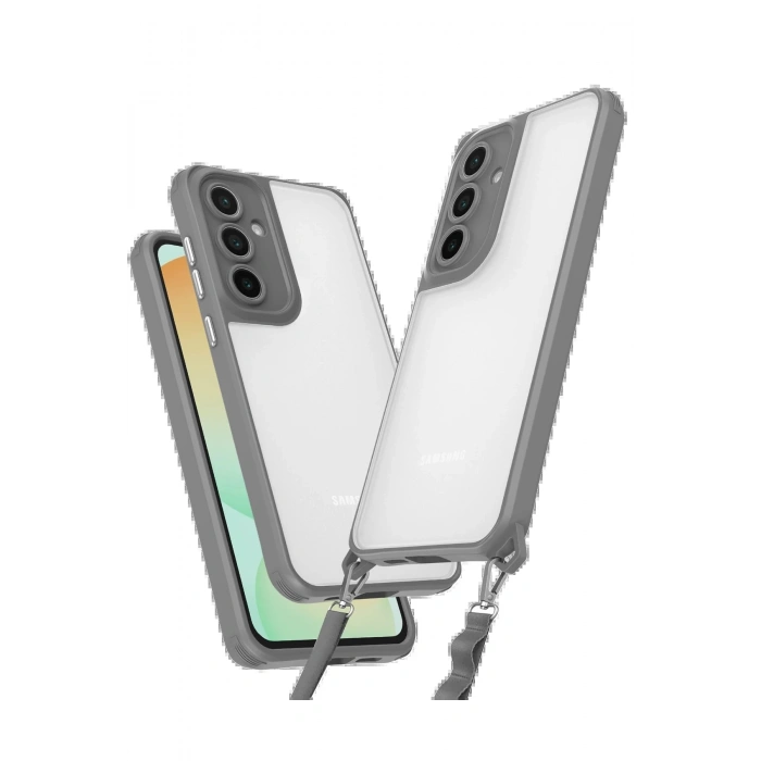 Newface Samsung Galaxy A55 5G Kılıf Penta Silikon Kılıf - Titan Gri