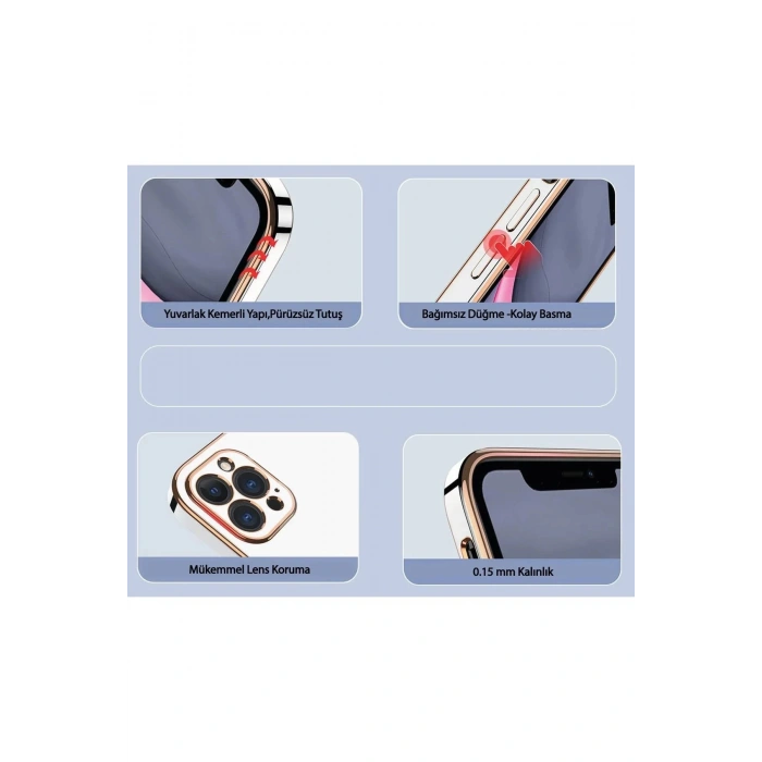 Newface Samsung Galaxy A55 5G Kılıf Volet Silikon - Mor