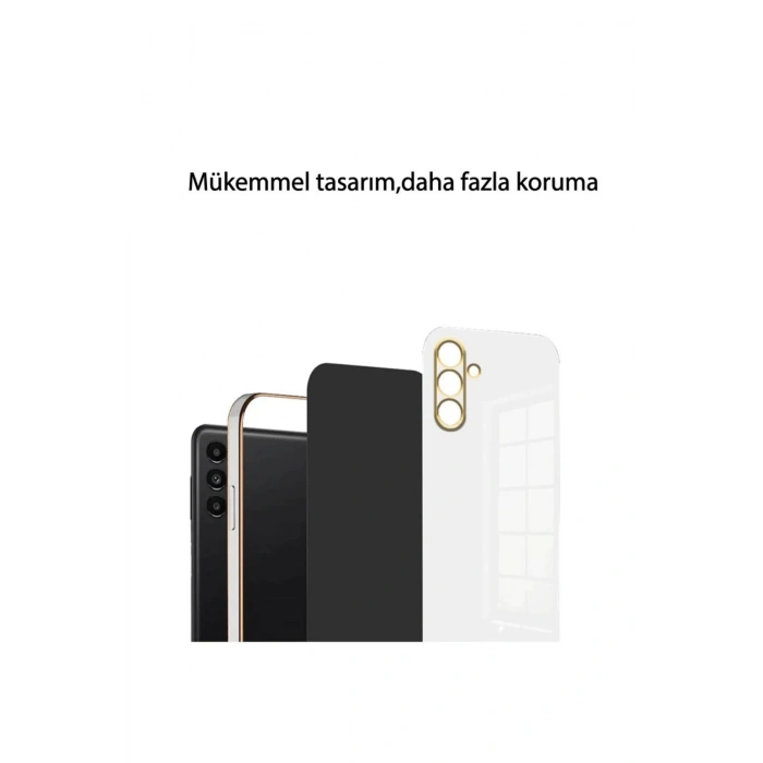 Newface Samsung Galaxy A56 Kılıf Volet Silikon - Beyaz