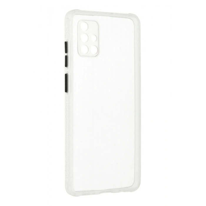 Newface Samsung Galaxy A71 Kılıf Miami Şeffaf Silikon - Şeffaf