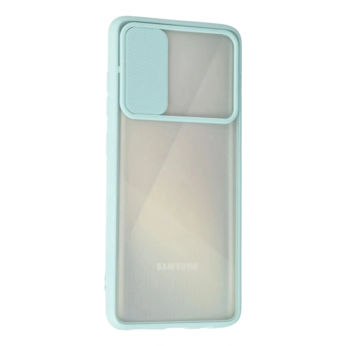 Newface Samsung Galaxy A71 Kılıf Palm Buzlu Kamera Sürgülü Silikon uaz