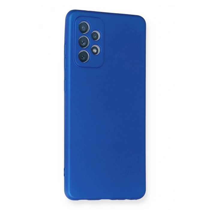 Newface Samsung Galaxy A72 Kılıf First Silikon - Mavi