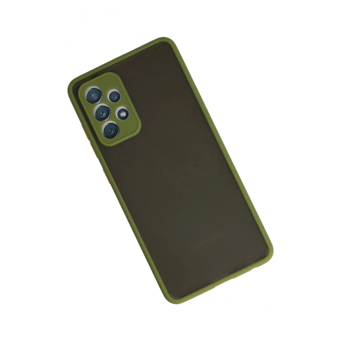 Newface Samsung Galaxy A72 Kılıf Montreal Silikon Kapak - Yeşil