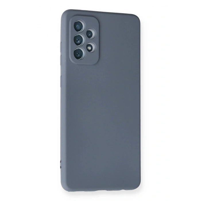 Newface Samsung Galaxy A72 Kılıf Nano içi Kadife Silikon - Gri