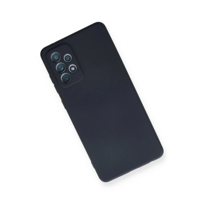 Newface Samsung Galaxy A72 Kılıf Nano içi Kadife Silikon - Lacivert