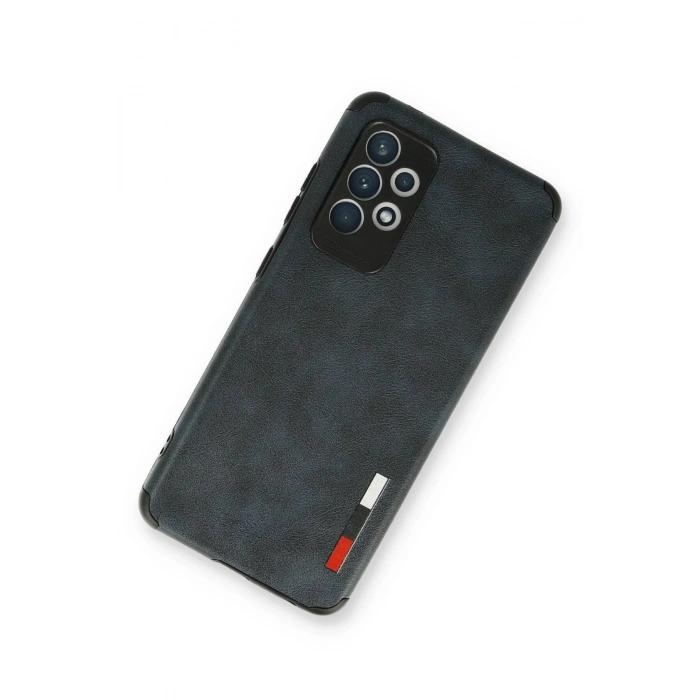 Newface Samsung Galaxy A73 5G Kılıf Loop Deri Silikon - Lacivert