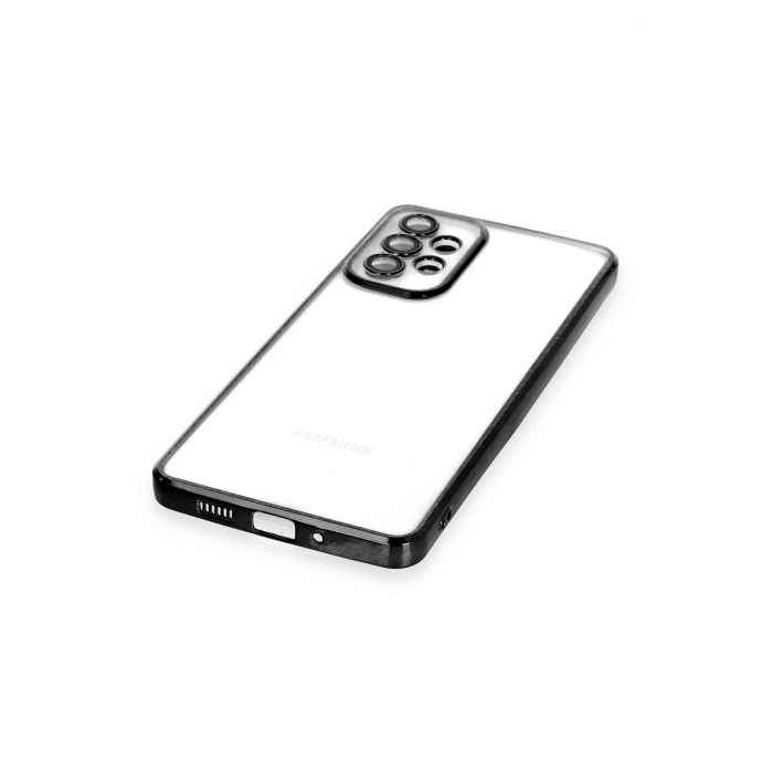 Newface Samsung Galaxy A73 5G Kılıf Razer Lensli Silikon - Siyah