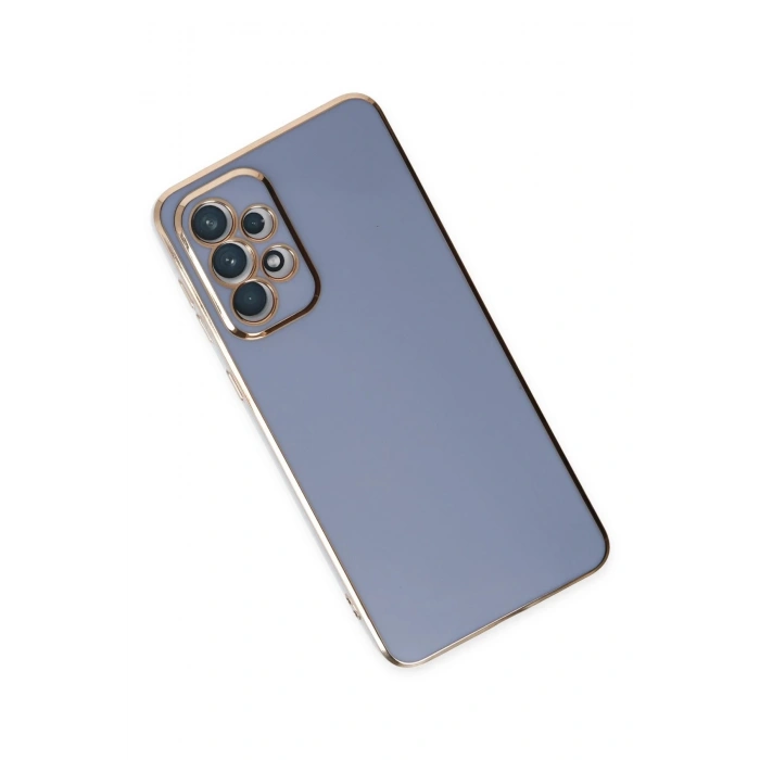 Newface Samsung Galaxy A73 5G Kılıf Volet Silikon - Mavi