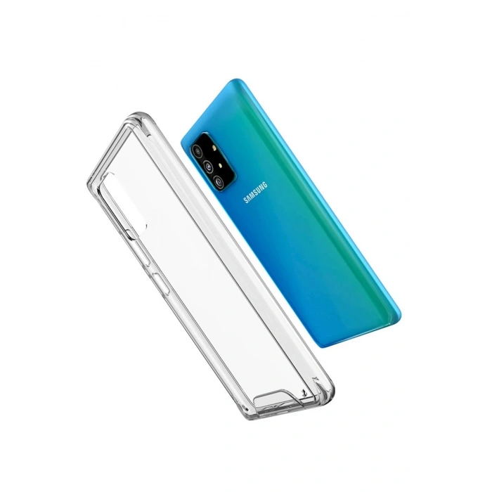 Newface Samsung Galaxy A91 / S10 Lite Kılıf Lüx Şeffaf Silikon
